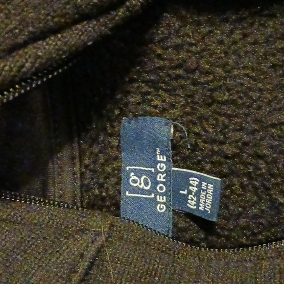 George zip up fleece some piling large black - Picture 3 of 3